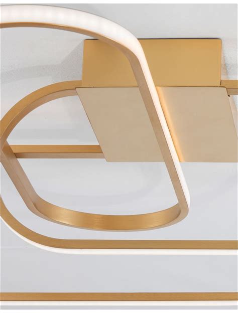Nova Luce | MODULAR LUMINAIRES - ARTE - Gold Aluminium & Acrylic