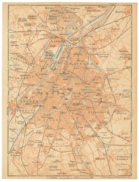 Brussels, Belgium 1914 – WardMaps LLC