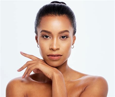 premium photo beauty skincare  face portrait   woman  studio