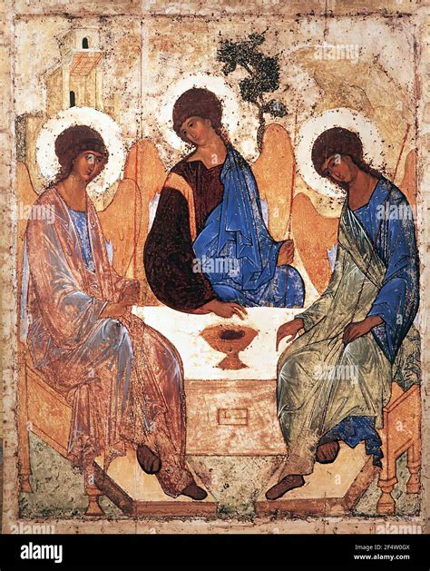 andrei rublev trinity   stock photo alamy