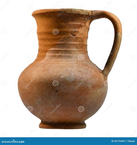 ancient brown jug stock image image  amphora ceramic