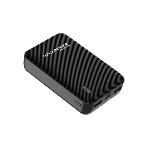 REALPOWER PB-10000 SE Powerbank 10.000 mAh Black Carbon von Saturn für ...