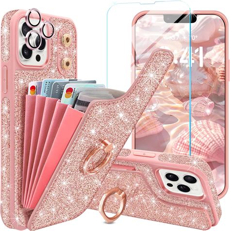 Amazon.com: Casewind for iPhone 13 Pro Case Wallet,with [Screen Protector+Camera Lens Protector