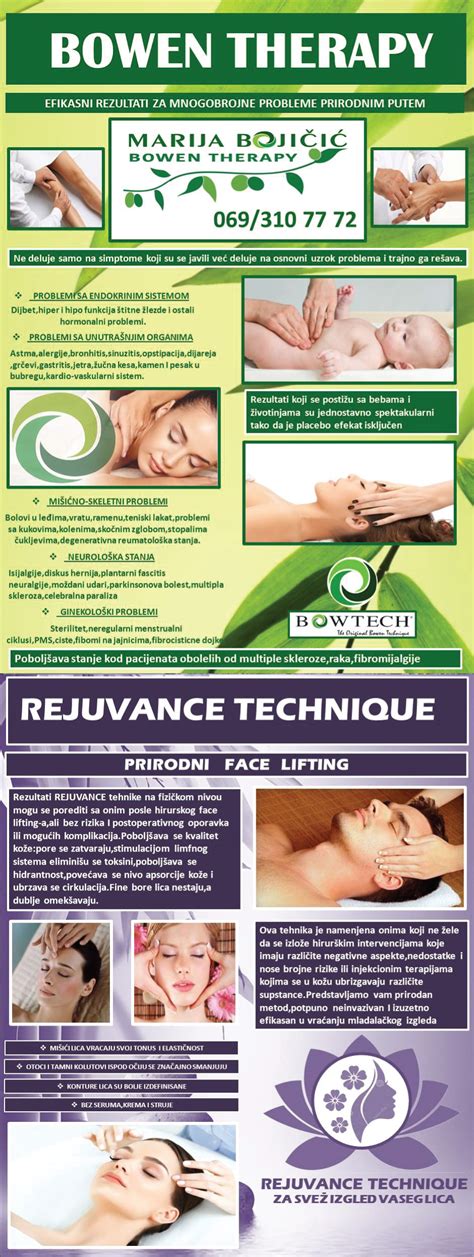 Boven terapija Bowen therapy Rejuvance zatezanje Marija Bojičić Novi ...