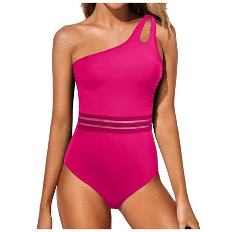 Blphud One Piece Bathing Suit Tummy Control Scalloped Brief Women's 1