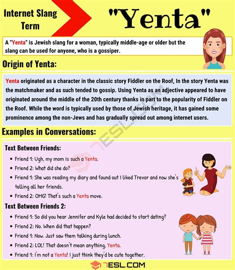 "Yenta" Meaning, Origin and Examples • 7ESL