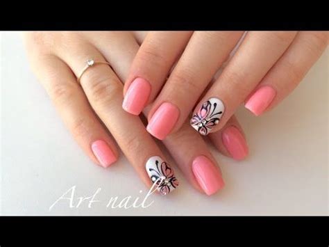 Бабочки На Ногтях! Дизайн Ногтей Гель-Лаком! Art Nail Designs ...