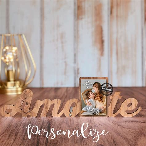Moldura Mãe "Amo-te" – Personalize