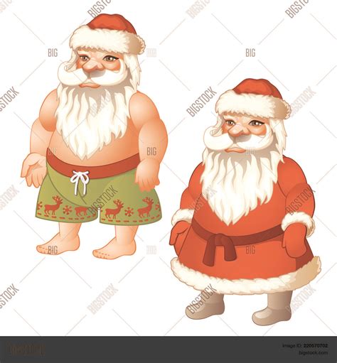 Santa Naked Santa Vector & Photo (Free Trial) | Bigstock