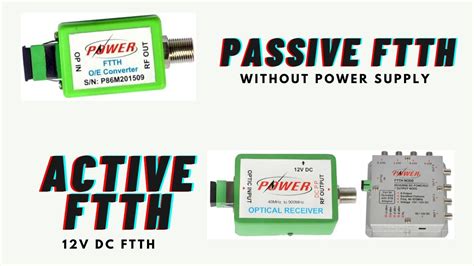 Passive FTTH / Acive FTTH By Arjun Electronics - YouTube