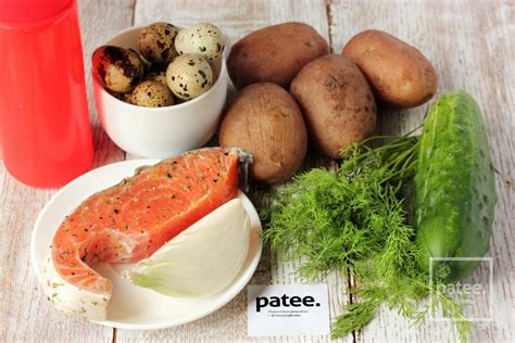 Праздничный салат с сёмгой - рецепт с фотографиями - Patee. Рецепты
