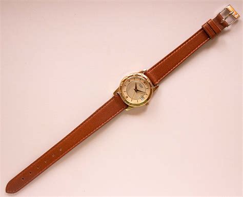 Gold-Plated Citizen 1012 K13131 Watch | Roman Numerals Date Watch ...