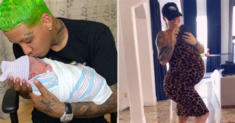 Amber Rose & Boyfriend Alexander AE Edwards Welcome Son Slash