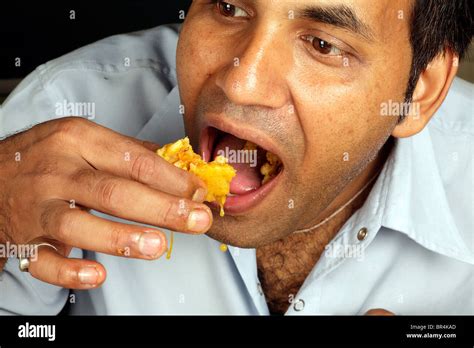 Eating Indian Curry