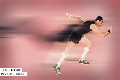 speed motion photo effect  psd
