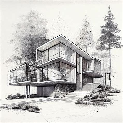 Architecture Drawing Modern House at Jason Lindstrom blog