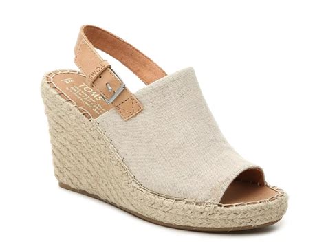 TOMS Monica Espadrille Wedge Sandal - Women's - Free Shipping | DSW