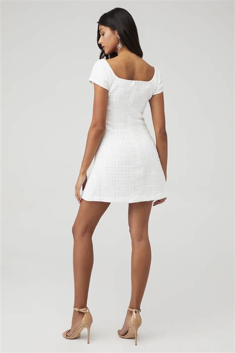 SAU LEE | X Fashionpass Annabelle Dress in White| FashionPass