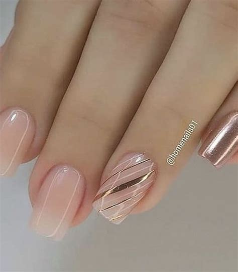 Diseño De Uñas Cortas Nude 【IDEAS E IMÁGENES】