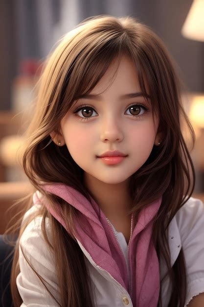 Premium Photo | A cute young girl Photo Ai Generated
