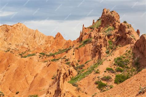 Premium Photo | Fairytale canyon skazka in kyrgyzstan