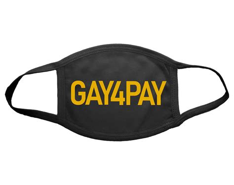 Gay 4 Pay Gay for Pay Face Mask Face Cover. 3-ply Cotton - Etsy UK