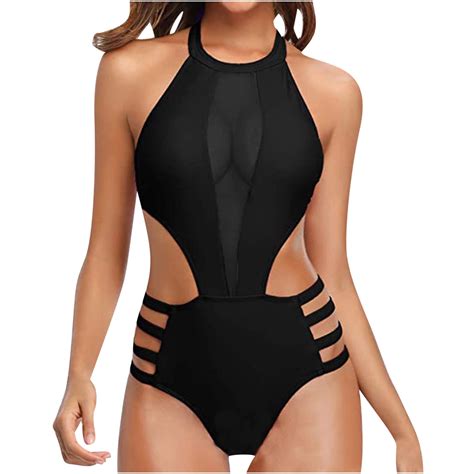 Summer Savings Clearance! Stamzod Women's Sexy Lace Up One Piece