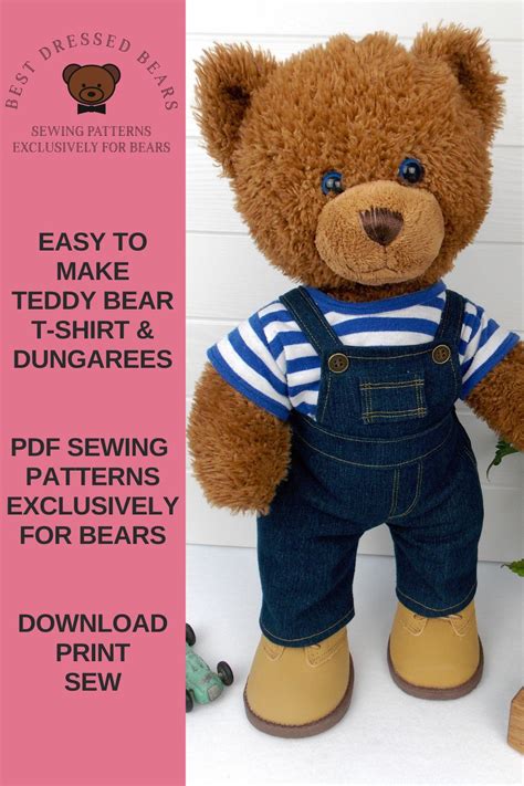 Easy to make teddy bear clothes | Teddy bear clothes, Teddy bear pants ...