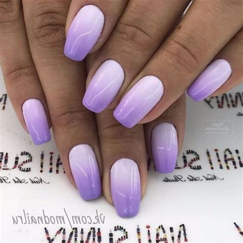 light and dark purple ombre nail polish, nail designs, set of hands ...