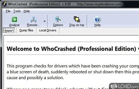 WhoCrashed Free Home Edition - Download