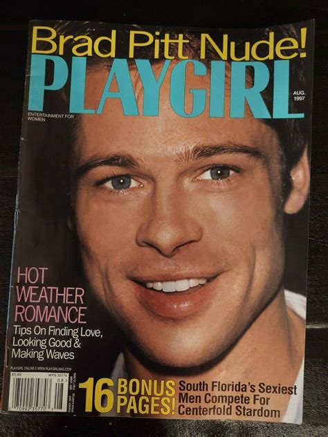 Playgirl magazine Nude Brad Pitt August 1997 | #3876316957