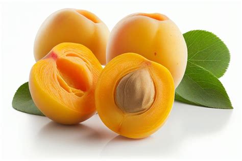 Premium AI Image | A close up of a peach with the word apricot on the side