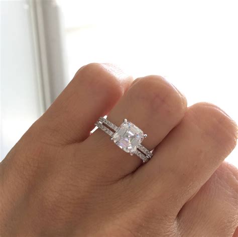 asscher cut wedding rings 2