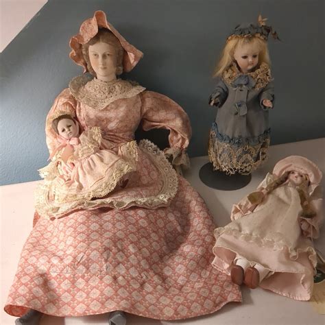 antique porcelain dolls lot   vintage dolls mid century  earlier