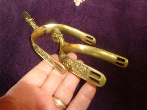 ornate brass spurs collectors weekly