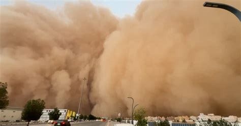 massive sandstorm engulfs central saudi arabia  national