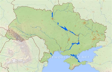 Ukraine Physical Map