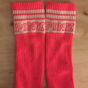 pink victoria's secret knee high socks on Poshmark