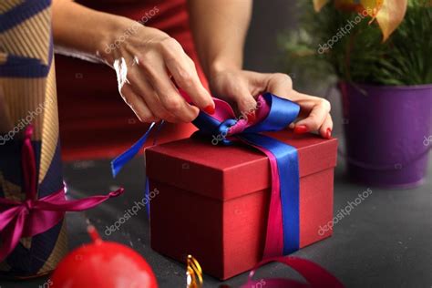 Beautifully wrapped gift — Stock Photo © robertprzybysz #87561358