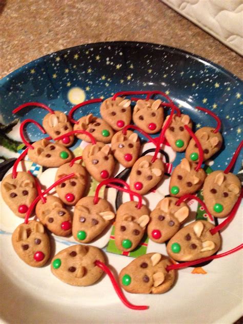 Christmas mice cookies | Peanut butter mouse, Cookie recipes