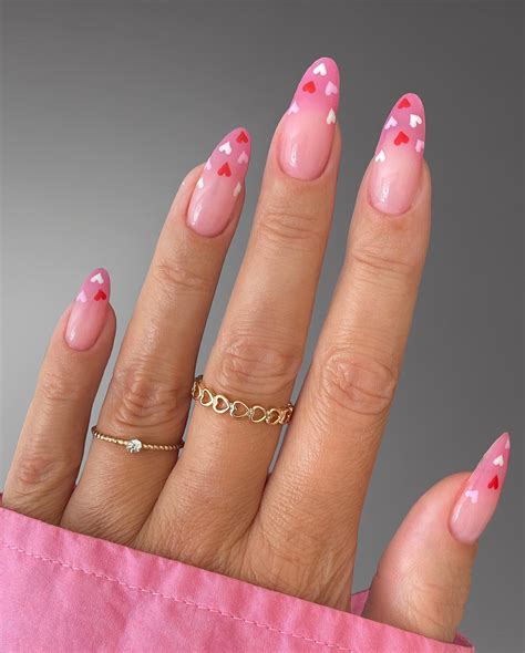 simple heart nail designs 5