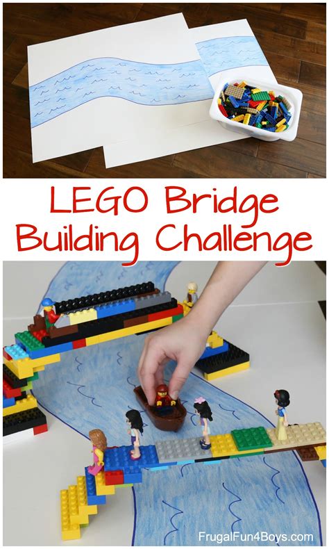 Do a LEGO Bridge Building Challenge! - Frugal Fun For Boys and Girls