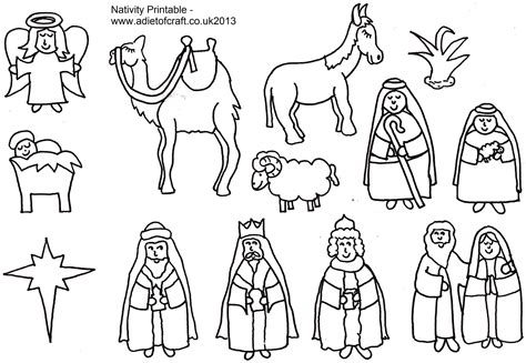Christian Christmas Activities: Free Nativity Coloring Page From - Free