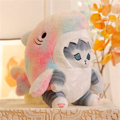 Мягкая игрушка Кот акула 20 см, Кошка в костюме акулы - купить с ...