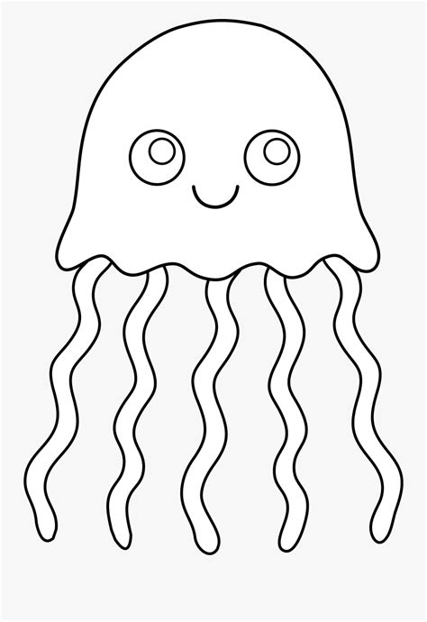 Jellyfish Clipart Black And White , Free Transparent Clipart - ClipartKey
