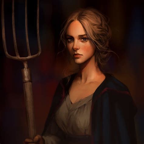 Character portraits, Peasant woman, Medieval girl