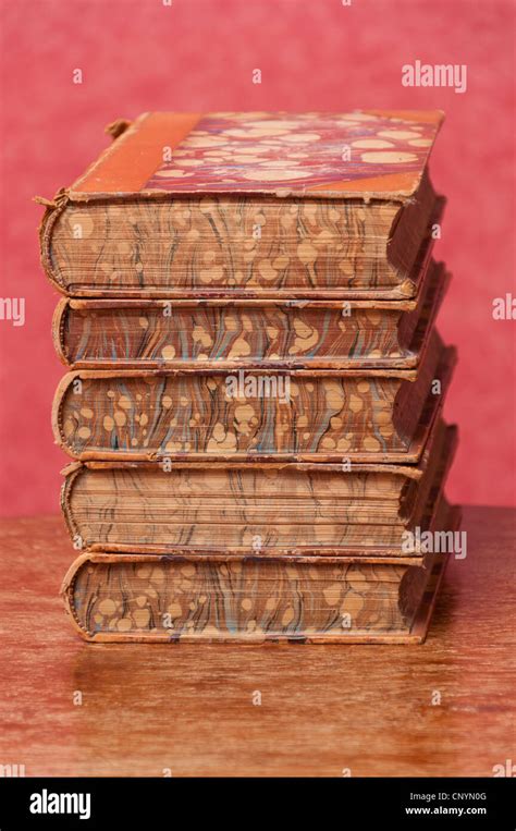 Old antique books Stock Photo - Alamy