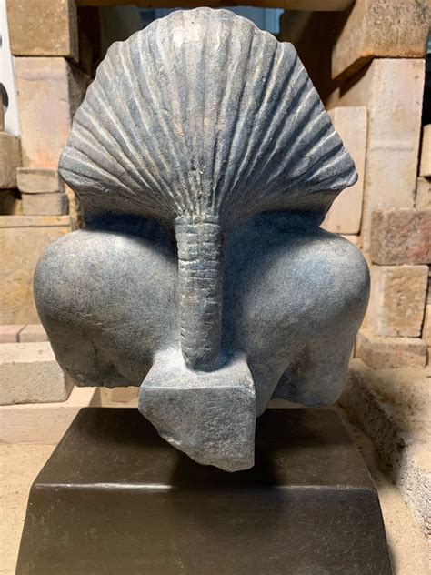 Egyptian statue / sculpture - replica bust fragment of Pharaoh ...