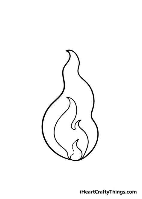 how to draw a simple fire