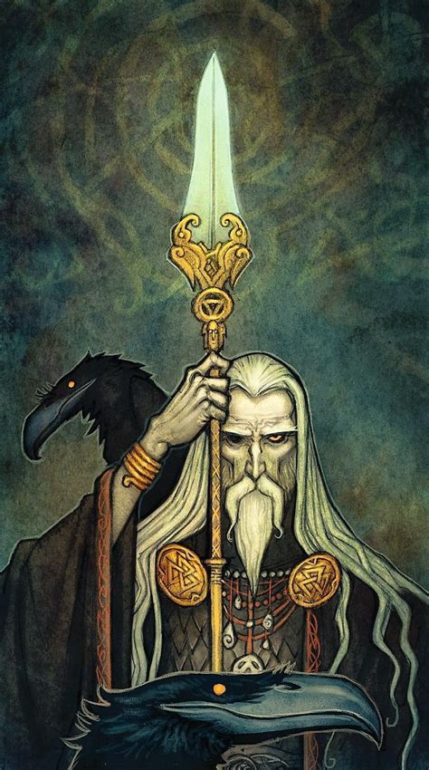 Norse gods by Johan Egerkrans Odin Norse Mythology, Norse Pagan, Pagan ...